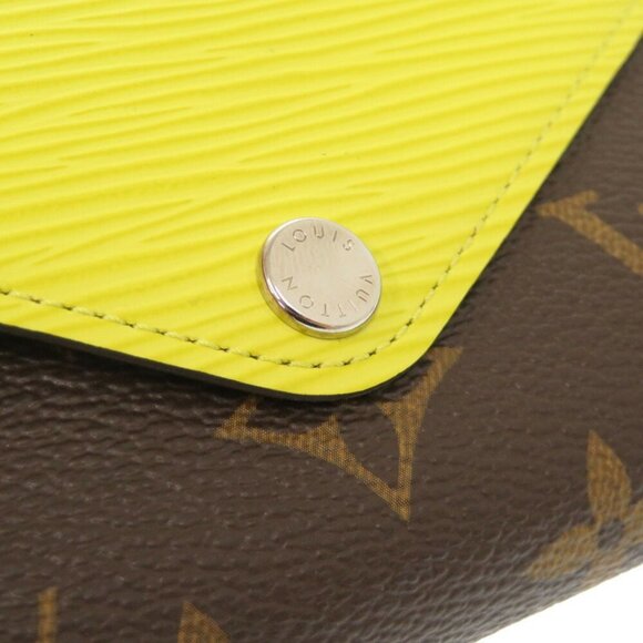 LOUIS VUITTON Brown Monogram Leather Wallet - Picture 8 of 9